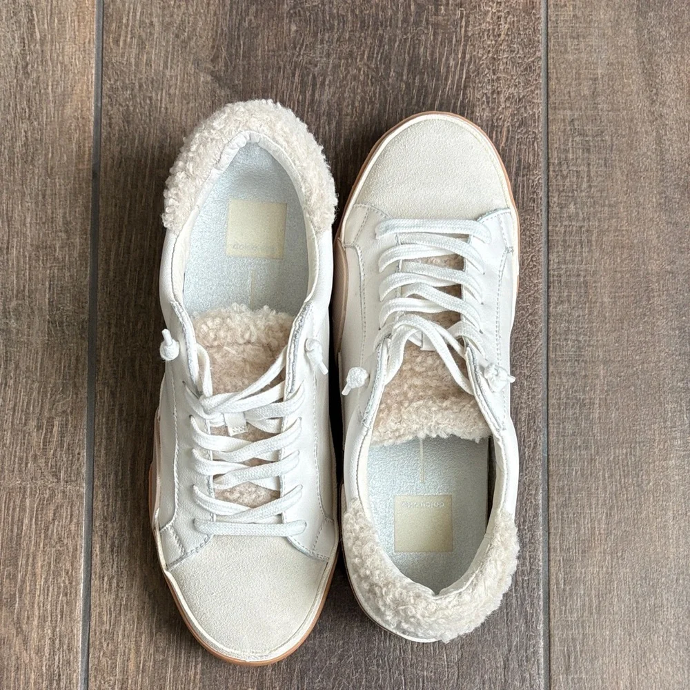 Dolce Vita Cream and Tan Sneakers - Picture 4 of 11